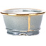 Pot à bonsaï rond gris par Shoseki - 80 x 80 x 40 mm