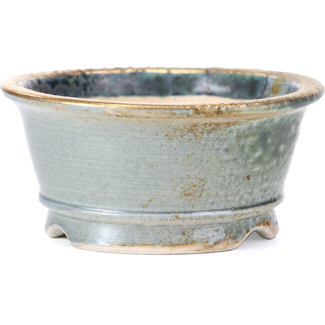 Maceta de bonsái redonda gris de Shoseki - 80 x 80 x 40 mm