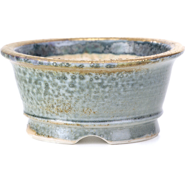 Maceta de bonsái redonda gris de Shoseki - 80 x 80 x 40 mm