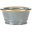 Pot à bonsaï rond gris par Shoseki - 80 x 80 x 40 mm