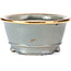 Round grey bonsai pot by Shoseki - 80 x 80 x 40 mm