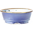 Pot à bonsaï rond violet bleu par Shoseki - 115 x 115 x 40 mm