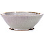 Round grey bonsai pot by Shoseki - 125 x 125 x 45 mm