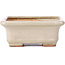 Pot à bonsaï rectangulaire beige par Hattori - 100 x 80 x 40 mm