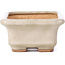 Vaso per bonsai rettangolare beige di Hattori - 100 x 80 x 40 mm