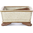 Rectangular beige bonsai pot by Tosui - 100 x 80 x 35 mm