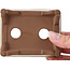 Pot à bonsaï rectangulaire beige par Tosui - 100 x 80 x 35 mm