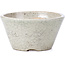 Vaso per bonsai rotondo beige di Koyou - 80 x 80 x 42 mm