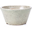 Pot à bonsaï rond beige par Koyou - 80 x 80 x 42 mm