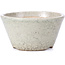 Pot à bonsaï rond beige par Koyou - 80 x 80 x 42 mm