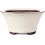 Vaso per bonsai rotondo beige di Yamaaki - 95 x 95 x 50 mm