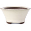 Vaso per bonsai rotondo beige di Yamaaki - 95 x 95 x 50 mm