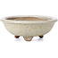 Round beige bonsai pot by Bigei - 100 x 100 x 40 mm