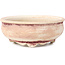 Round beige bonsai pot by Bikou - 75 x 75 x 30 mm