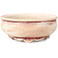 Round beige bonsai pot by Bikou - 75 x 75 x 30 mm