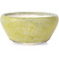 Round yellow bonsai pot by Bikou - 65 x 65 x 30 mm