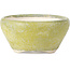 Round yellow bonsai pot by Bikou - 65 x 65 x 30 mm