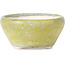 Round yellow bonsai pot by Bikou - 65 x 65 x 30 mm