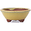 Round yellow bonsai pot by Yozan - 100 x 100 x 40 mm