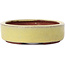 Oval yellow bonsai pot by Yozan - 120 x 85 x 25 mm