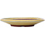 Round yellow bonsai pot by Yozan - 155 x 155 x 25 mm