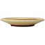 Round yellow bonsai pot by Yozan - 155 x 155 x 25 mm