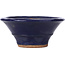 Round blue bonsai pot by Hattori - 100 x 100 x 45 mm