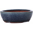 Pot à bonsaï ovale bleu par Yozan - 96 x 85 x 30 mm