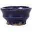 Vaso per bonsai rotondo blu di Hattori - 40 x 40 x 20 mm