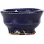 Vaso per bonsai rotondo blu di Hattori - 40 x 40 x 20 mm