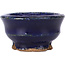 Vaso per bonsai rotondo blu di Hattori - 40 x 40 x 20 mm