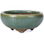 Round green bonsai pot - 75 x 75 x 32 mm