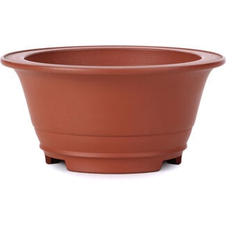  Other Tokoname bonsai pot makers Vaso rotonda non smaltata da 90 mm di Tokoname, Giappone