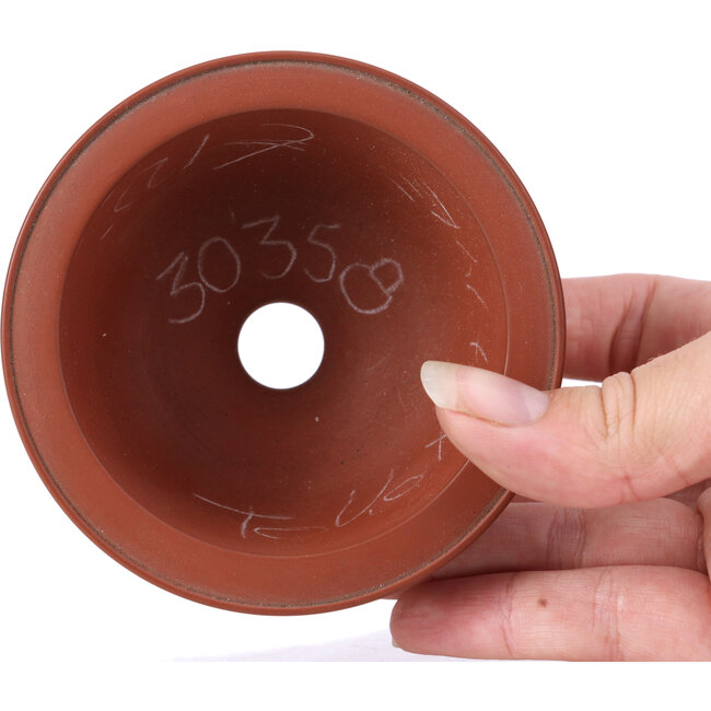 Pot à bonsaï rond non émaillé - 90 x 90 x 48 mm