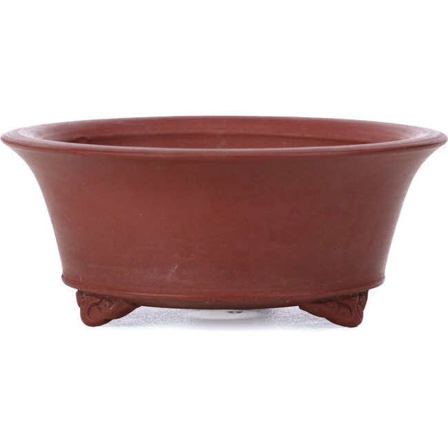 Round unglazed bonsai pot by Bigei - 100 x 100 x 40 mm