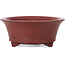 Round unglazed bonsai pot by Bigei - 100 x 100 x 40 mm