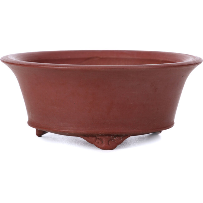 Round unglazed bonsai pot by Bigei - 100 x 100 x 40 mm