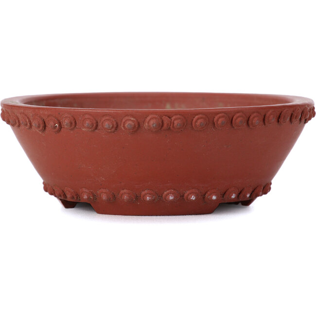 Pot à bonsaï rond non émaillé par Bigei - 80 x 80 x 30 mm