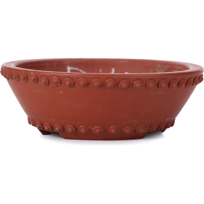 Maceta de bonsái redonda sin esmaltar de Bigei - 80 x 80 x 30 mm