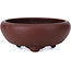Pot à bonsaï rond non émaillé par Bigei - 95 x 95 x 40 mm