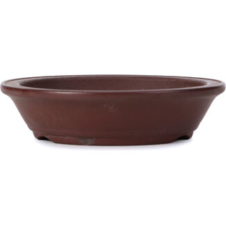  Yamaaki Pot à bonsaï rond non émaillé de 100 mm par Yamaaki, Tokoname, Japon