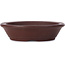 Round unglazed bonsai pot by Yamaaki - 100 x 100 x 28 mm