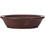 Round unglazed bonsai pot by Yamaaki - 100 x 100 x 28 mm