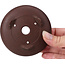 Pot à bonsaï rond non émaillé par Yamaaki - 90 x 90 x 30 mm