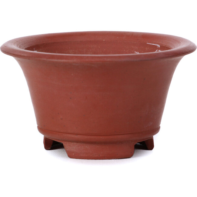 Maceta de bonsái redonda sin esmaltar de Bigei - 70 x 70 x 40 mm