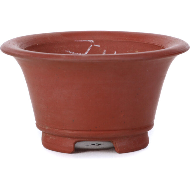 Ronde ongeglazuurde bonsaipot van Bigei - 70 x 70 x 40 mm