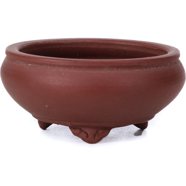 Maceta de bonsái redonda sin esmaltar de Bigei - 55 x 55 x 25 mm