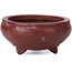 Round unglazed bonsai pot by Bigei - 50 x 50 x 25 mm