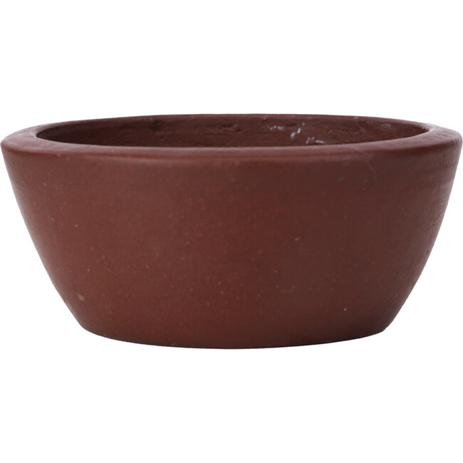 Pot à bonsaï rond non émaillé par Shibakatsu - 100 x 100 x 44 mm