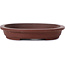 Vaso per bonsai ovale non smaltato di Shibakatsu - 155 x 115 x 20 mm